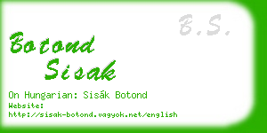 botond sisak business card